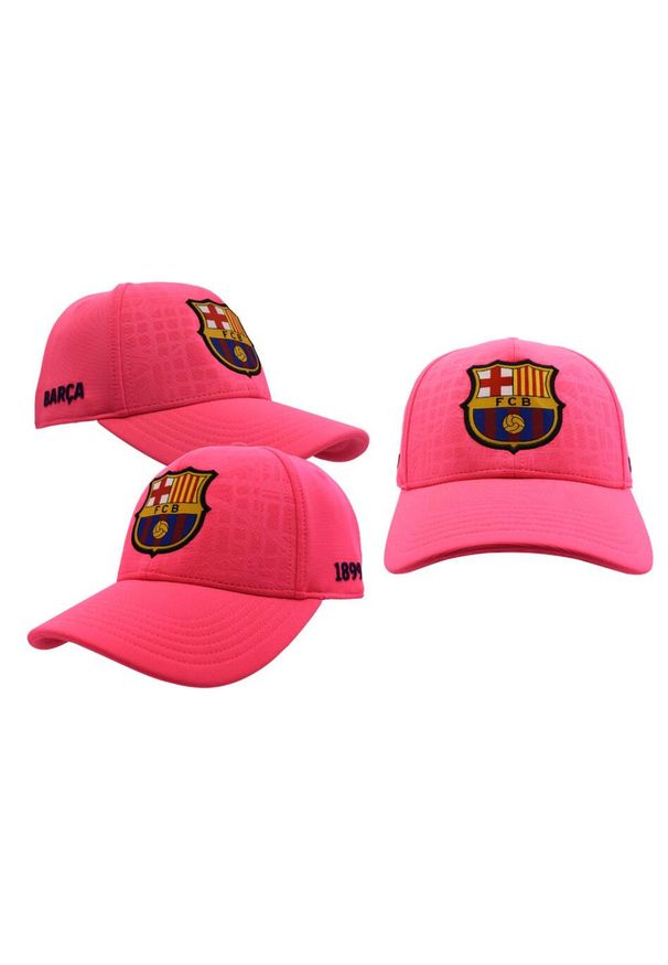 Czapka z daszkiem FC Barcelona - oficjalna licencjonowana. Kolor: różowy