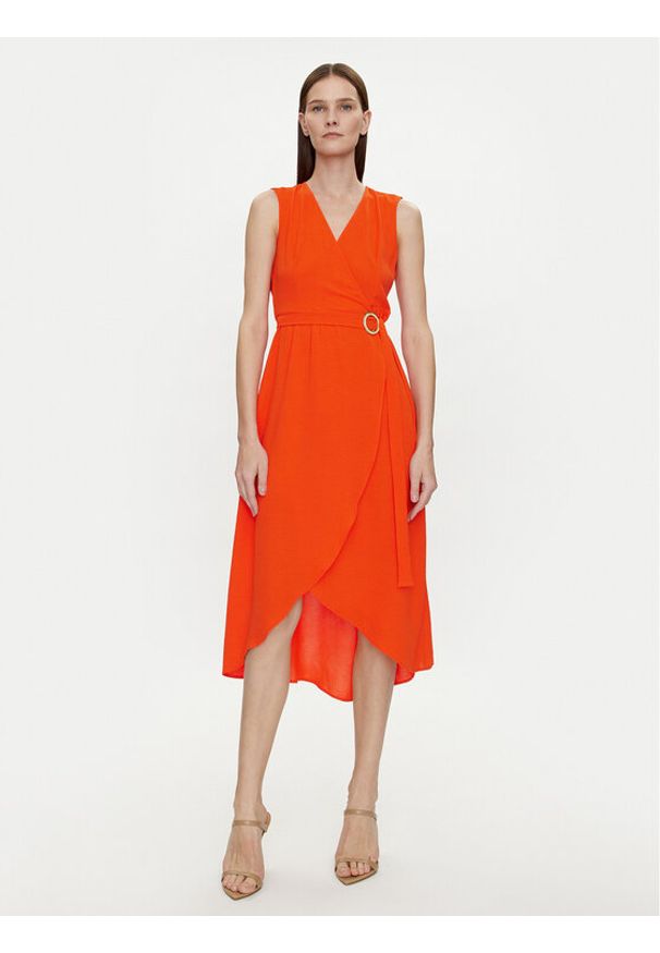 Morgan Sukienka letnia 241-ROAN Pomarańczowy Regular Fit. Kolor: pomarańczowy. Materiał: syntetyk. Sezon: lato