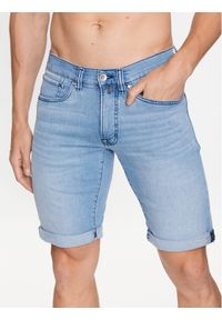 Pierre Cardin Szorty jeansowe 30330/000/8075 Niebieski Regular Fit. Kolor: niebieski. Materiał: jeans, bawełna #1