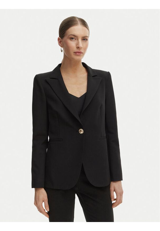 Rinascimento Marynarka CFC0128640003 Czarny Regular Fit. Kolor: czarny. Materiał: syntetyk