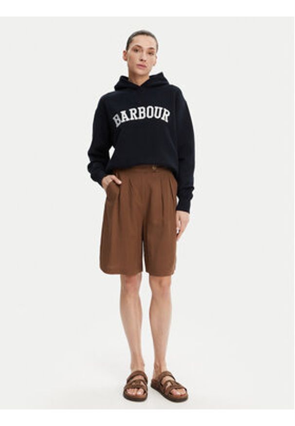 Barbour Bluza Northumberland LOL0592NY73 Granatowy Regular Fit. Kolor: niebieski. Materiał: bawełna