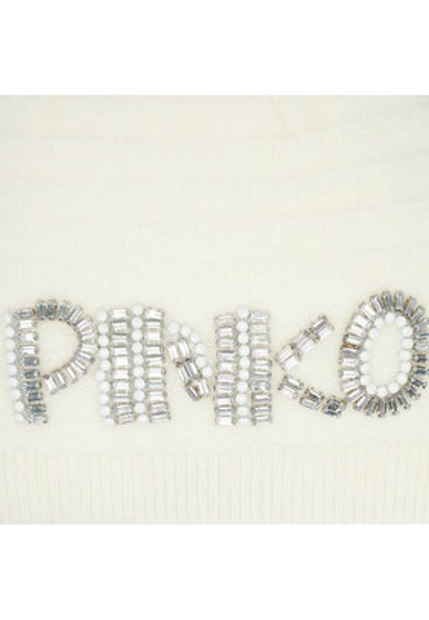 Pinko Czapka Caimano 101570 A117 Biały. Kolor: biały. Materiał: akryl, materiał