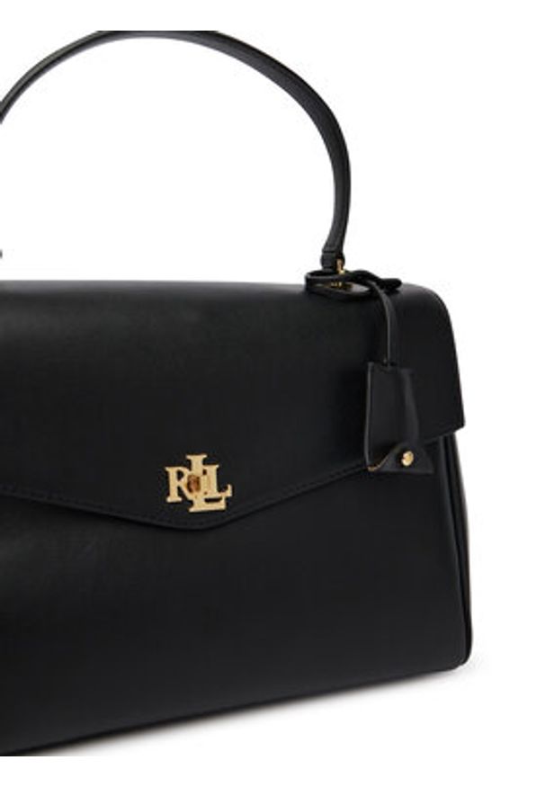 Lauren Ralph Lauren - LAUREN RALPH LAUREN Torebka 431P11738002 Czarny. Kolor: czarny. Materiał: skórzane