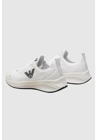 EA7 Emporio Armani - EA7 Białe sneakersy z czarną podeszwą, Rozmiar 43 1/3. Kolor: biały #6