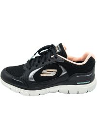 skechers - Skechers Flex Appeal 4.0, Czarny. Kolor: czarny. Materiał: tkanina, materiał, syntetyk