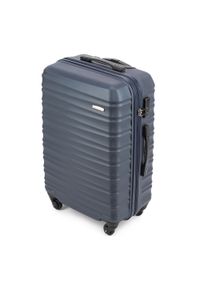 Wittchen - Komplet walizek z ABS-u z żebrowaniem. Kolor: niebieski. Materiał: guma. Styl: elegancki #9