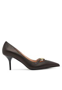 Love Moschino - LOVE MOSCHINO Szpilki JA10277G1NIA000040 Czarny. Kolor: czarny. Materiał: skóra. Obcas: na szpilce