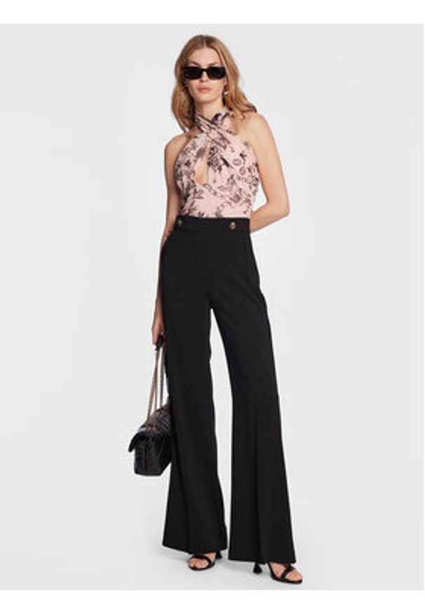 Pinko - PINKO Bluzka Tirato 100921 A0NW Różowy Slim Fit. Kolor: różowy. Materiał: syntetyk