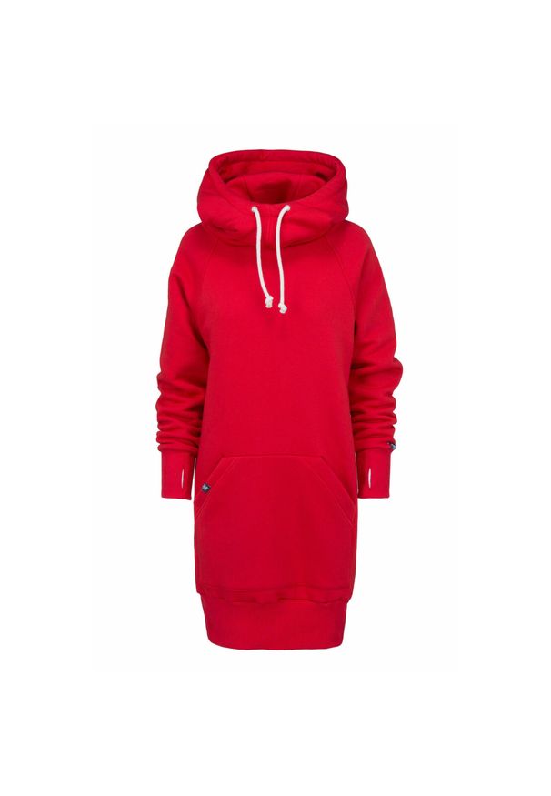 Bluza sportowa z kapturem damska DEEP TRIP Luzak. Typ kołnierza: kaptur. Kolor: czerwony