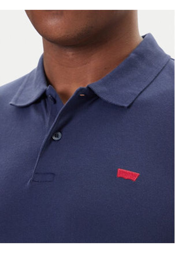 Levi's® Polo Housemark A5797-0001 Granatowy Slim Fit. Typ kołnierza: polo. Kolor: niebieski. Materiał: bawełna