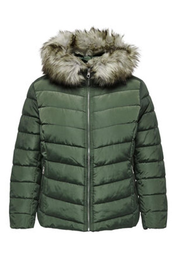 ONLY Carmakoma Kurtka zimowa 15305702 Zielony Regular Fit. Kolor: zielony. Materiał: syntetyk. Sezon: zima