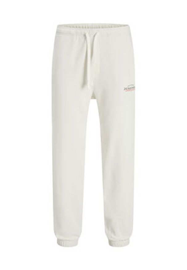 Jack & Jones Spodnie dresowe Kane Billy 12283257 Écru Relaxed Fit. Materiał: bawełna, syntetyk
