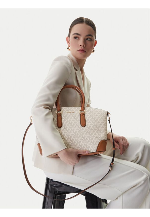 MICHAEL Michael Kors Torebka 30R6G1WS7B Écru. Kolor: kremowy. Materiał: skórzane