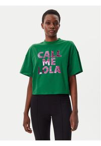 LOLA CASADEMUNT T-Shirt LS2515054 Zielony Relaxed Fit. Kolor: zielony. Materiał: bawełna