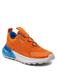 Geox Sneakersy J Activart Illuminus J45LYA 0149J C2008 D Pomarańczowy. Kolor: pomarańczowy. Materiał: mesh, materiał