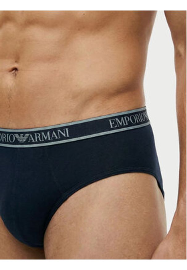 Emporio Armani Underwear Komplet slipów EM000258 AF20669 MB139 Granatowy. Kolor: niebieski. Materiał: bawełna