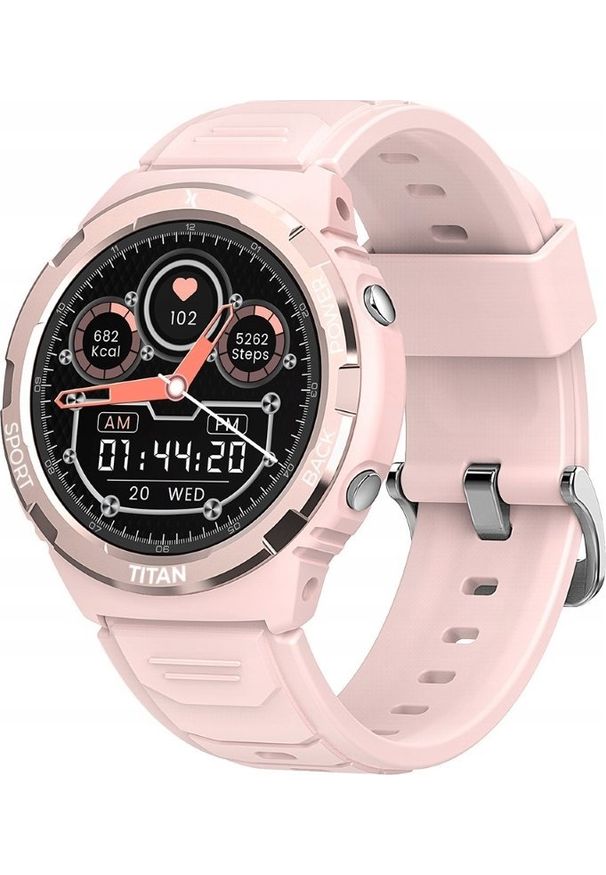 Smartwatch Maxcom Smartwatch FW100 Titan Valkiria Różowy. Rodzaj zegarka: smartwatch. Kolor: różowy
