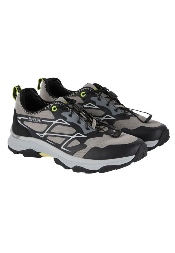 Regatta - Męskie Buty Treningowe Blaze. Kolor: wielokolorowy, żółty, zielony, czarny, szary. Sport: turystyka piesza