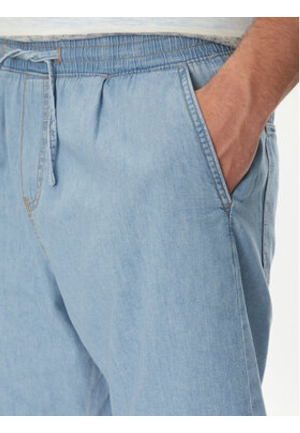 Jack & Jones Szorty jeansowe Tony 12270251 Niebieski Relaxed Fit. Kolor: niebieski. Materiał: bawełna