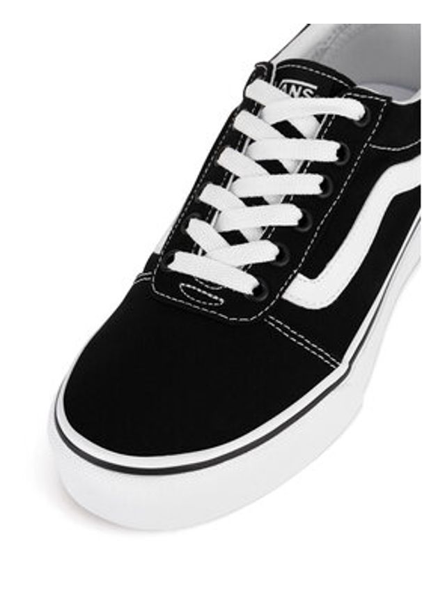 Vans Trampki WARD PLATFORM VN0A3TLC1871_ Czarny. Kolor: czarny. Materiał: materiał. Obcas: na platformie