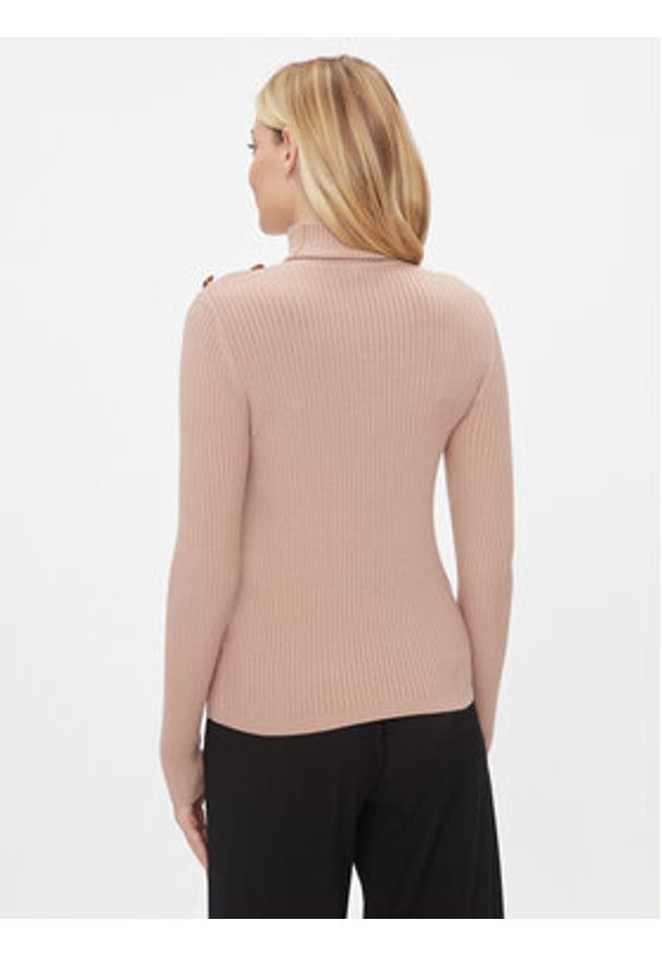 Fracomina Golf FS23WT7025K50401 Brązowy Slim Fit. Typ kołnierza: golf. Kolor: brązowy
