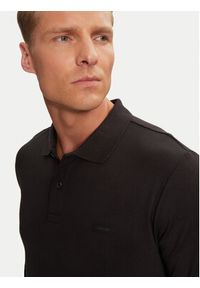 Calvin Klein Polo K10K112750 Czarny Slim Fit. Typ kołnierza: polo. Kolor: czarny. Materiał: bawełna