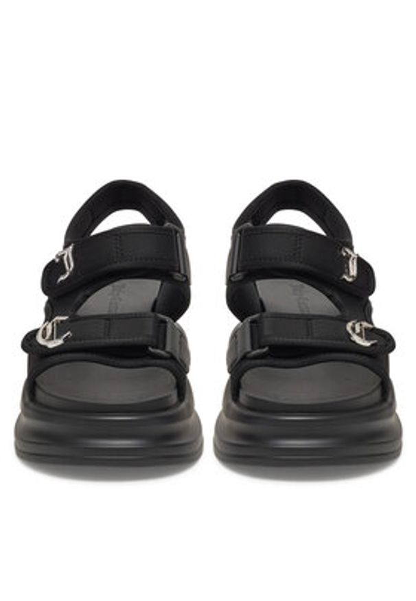 Juicy Couture Sandały WSS21516-01 Czarny. Kolor: czarny. Materiał: materiał