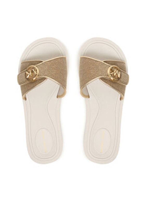 MICHAEL Michael Kors Klapki 40R6MKFA1D Złoty. Kolor: złoty. Materiał: materiał