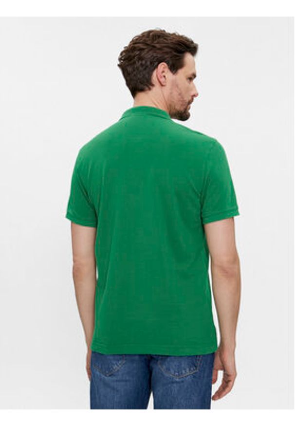 United Colors of Benetton - United Colors Of Benetton Polo 3089J3179 Zielony Regular Fit. Typ kołnierza: polo. Kolor: zielony. Materiał: bawełna