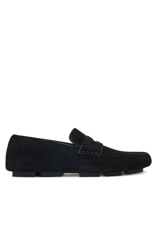 Calvin Klein Mokasyny Square Driver Suede HW0HW02844 Czarny. Kolor: czarny. Materiał: skóra, zamsz