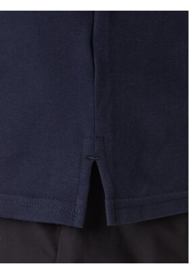 Calvin Klein Polo LV04LC254G Granatowy Slim Fit. Typ kołnierza: polo. Kolor: niebieski. Materiał: bawełna