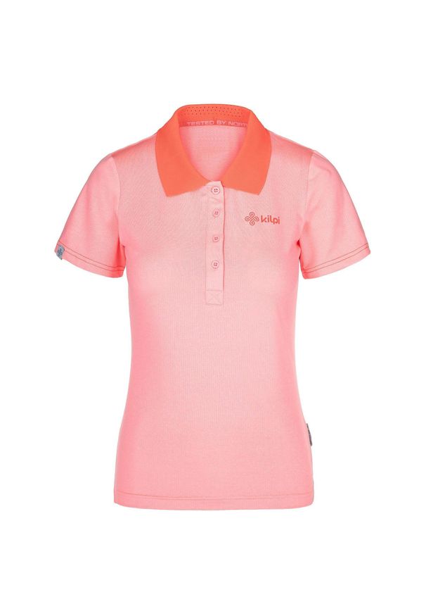 Funkcjonalna koszulka polo damska Kilpi COLLAR-W. Typ kołnierza: polo. Kolor: różowy