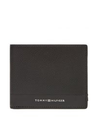 TOMMY HILFIGER - Tommy Hilfiger Duży Portfel Męski Th Foundation Mini Cc Wallet AM0AM13507 Czarny. Kolor: czarny. Materiał: skóra