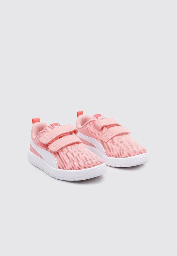 Puma Courtflex V3 Mesh PS Różowe 32,5. Kolor: różowy. Materiał: mesh, tkanina