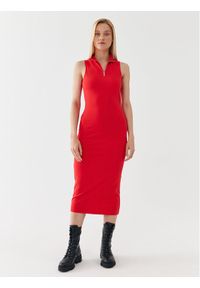 Hugo Sukienka codzienna Nerie 50482713 Czerwony Slim Fit. Okazja: na co dzień. Kolor: czerwony. Materiał: syntetyk. Typ sukienki: proste. Styl: casual #1