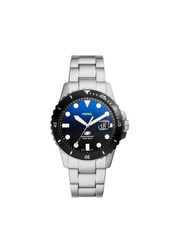 Fossil Zegarek Blue FS6038 Srebrny. Kolor: srebrny