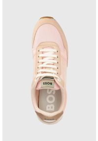 BOSS sneakersy Kai kolor różowy 50493249. Nosek buta: okrągły. Kolor: różowy. Materiał: guma #4