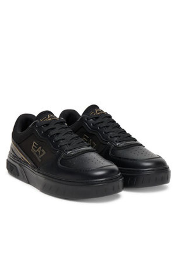 EA7 Emporio Armani Sneakersy 7X000338 AF18614 MZ177 Czarny. Kolor: czarny. Materiał: skóra