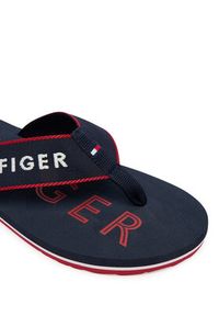 TOMMY HILFIGER - Tommy Hilfiger Japonki Sporty Hilfiger Beach Sandal FM0FM05913 Granatowy. Kolor: niebieski. Materiał: materiał. Styl: sportowy #6
