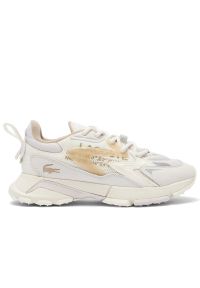 Buty damskie Lacoste L003 Neo Tech 749SFA0013-2R2 - beżowe. Kolor: beżowy. Materiał: poliester, guma, tkanina, materiał, zamsz, skóra, syntetyk. Szerokość cholewki: normalna #1