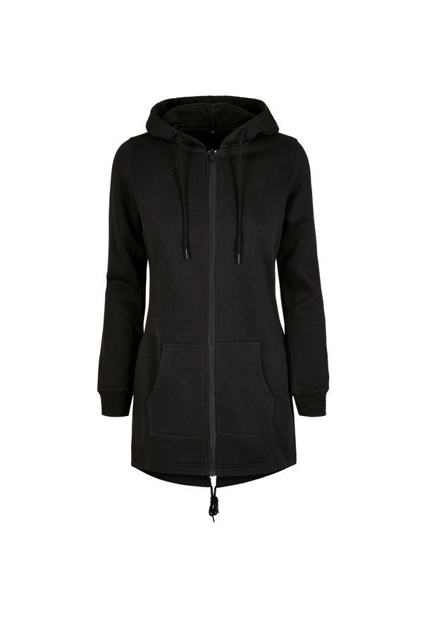 BUILD YOUR BRAND - Parka Dresowa Dla Kobiet. Kolor: czarny. Materiał: dresówka