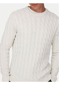 Only & Sons Sweter 22026504 Écru Regular Fit. Materiał: syntetyk, bawełna