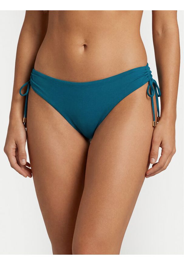 Max Mara Beachwear Dół od bikini Sandra 2616821229 Turkusowy. Kolor: turkusowy. Materiał: syntetyk
