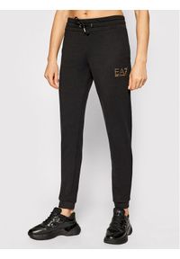 EA7 Emporio Armani Spodnie dresowe 8NTP66 TJ9RZ 1200 Czarny Regular Fit. Kolor: czarny. Materiał: syntetyk #1