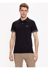 Guess Polo Oliver M3GP66 KBL51 Czarny Slim Fit. Typ kołnierza: polo. Kolor: czarny. Materiał: bawełna #1