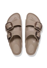 Birkenstock - BIRKENSTOCK Arizona Big Buckle EVA Gray Taupe Klapki damskie. Okazja: na spacer, na plażę. Kolor: brązowy. Materiał: materiał. Sezon: lato. Styl: elegancki, klasyczny #2