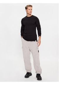 Calvin Klein Jeans Longsleeve J30J323481 Czarny Slim Fit. Kolor: czarny. Materiał: bawełna. Długość rękawa: długi rękaw #4