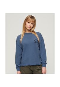 Superdry - Bluza Essential. Kolor: niebieski #1