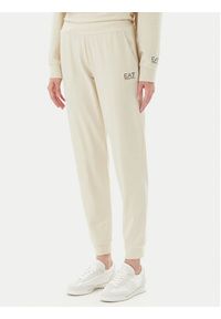 EA7 Emporio Armani Dres 7W000117 AF13135 U1079 Beżowy Regular Fit. Kolor: beżowy. Materiał: bawełna #6