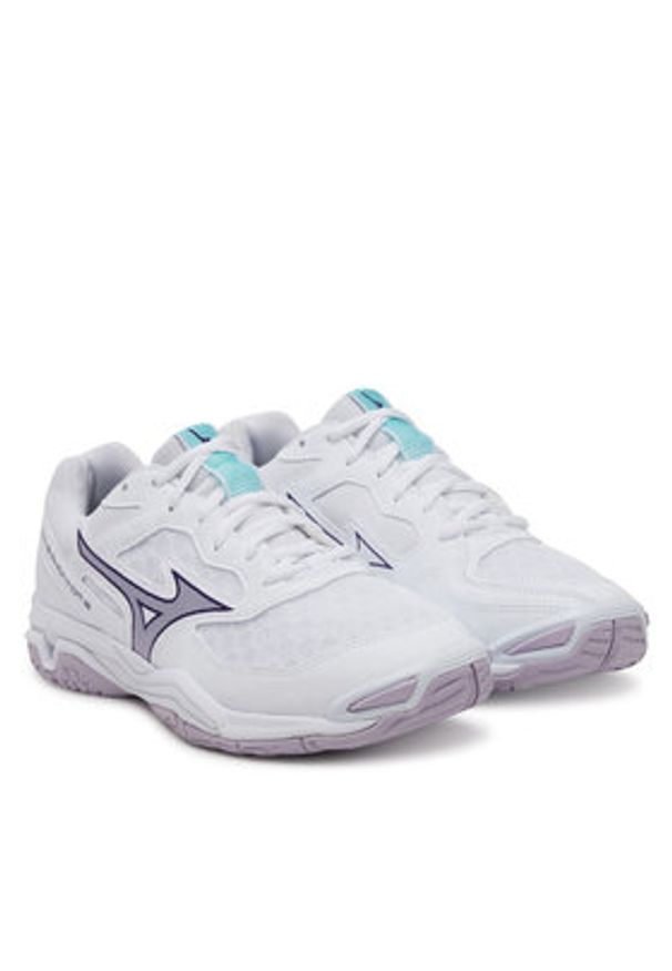Mizuno Buty halowe Wave Mirage 6 X1GB2260 Biały. Kolor: biały. Materiał: syntetyk, materiał. Model: Mizuno Wave